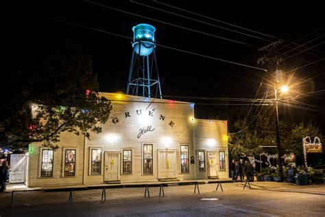 Gruene hall - The video below will give you a good sense of a Saturday night show at Gruene Hall. 1281 Gruene Rd, New Braunfels, TX 78130. The Old Coupland Inn and Dancehall - Coupland, Texas.